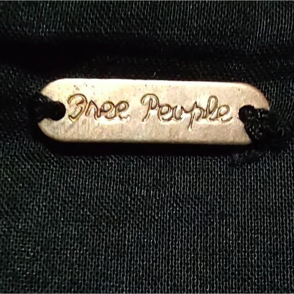 Vintage Free People Leopard Jaqard Black Fit & Flare Mini Skirt US M/L - Picture 5 of 7